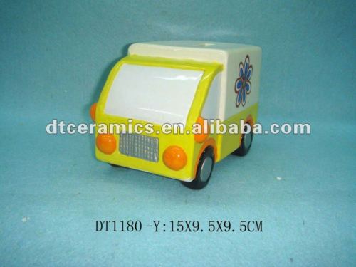 car ceramic coin bank