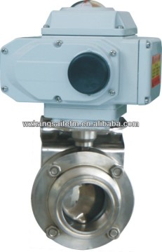 Electrical Sanitary Butterfly Valve, ss sanitary butterfly valve