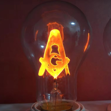 Masonic Flicker Flame Bulb - Decorative Light for Christmas