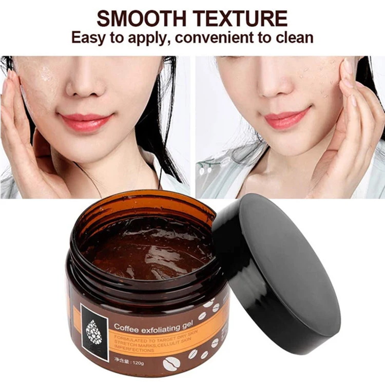 OEM Coffee Exfoliating Scrub Gel Nourishing Essential Body Care Exfoliating Skin Cream