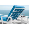 Cushion Sunbed Chaise Lounger နှင့်အတူလူမီနီယံပရိဘောဂ