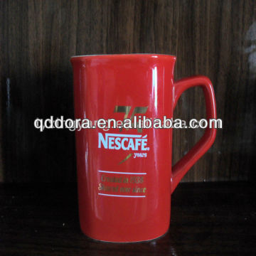 Nescafe red coffee mugs logo printed