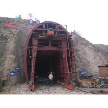 Sistema de cofragem de túnel ferroviário personalizado