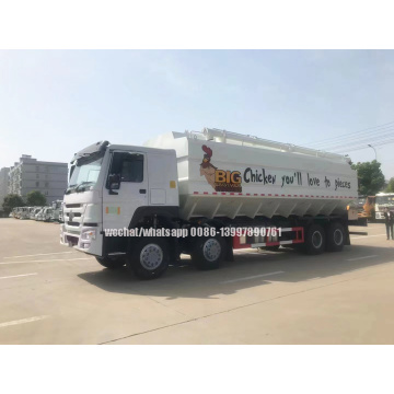 SINOTRUCK HOWO 8X4 40m³ 22ton Bulk Feed Delivery Truck