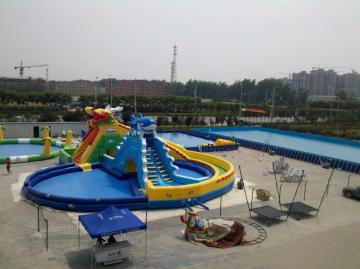 industrial inflatable water slide, inflatable Jumping slide