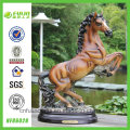 Resin antik rumah patung kuda dekoratif (NF86028)