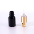 10 ml schwarze Glaslotionflasche