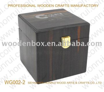 matte finish wooden packaging case