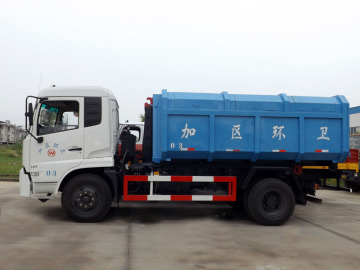 Luxurious 4X2 DONGFENG 12cbm hook rubbish truck