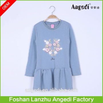 New model girl hoodie dress fleece dress hot sale