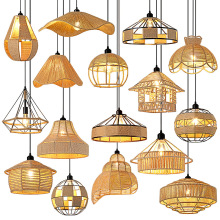 Weaving rope lampshade pendant lamp