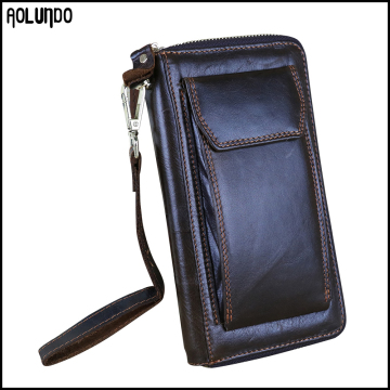 hot mens credit card wallet leather wallet with phone case