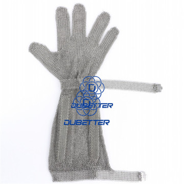 Stainless Steel Chainmail Mesh gloves with long cuff