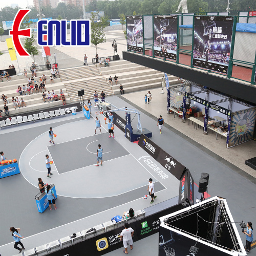 Enlio Outdoor Basketball Flooring 3x3 FIBA ​​인증