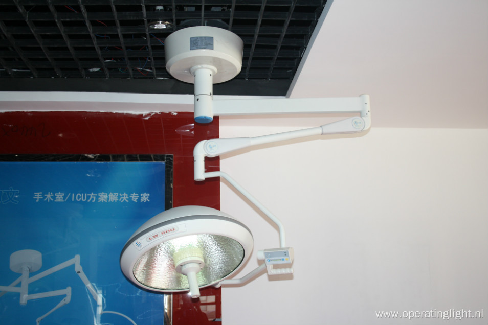 Hospital double dome halogen operating lamp