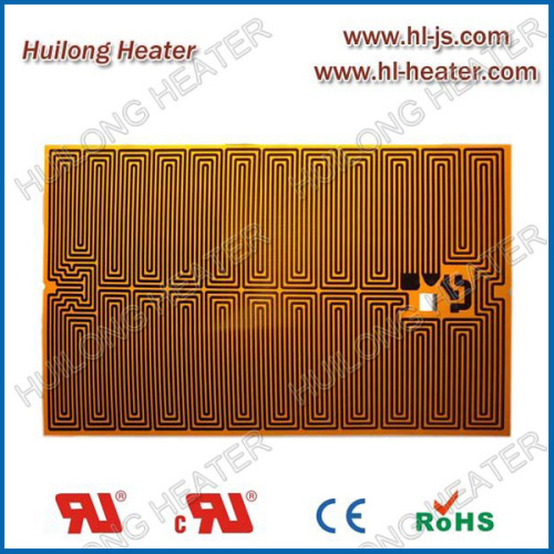 Flexible kapton heating element for computer display