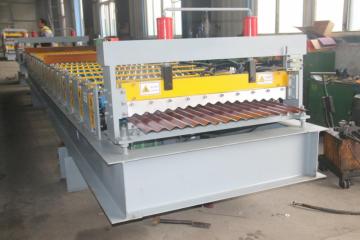 Galvaniz Steel Corrugating Tiles Roll Forming Machine