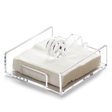 Clear Plastic Square Tissue Box - Facial Tissue Box & Restaurant Table Napkin Holder