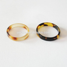 Yiwu Factory Cellulose Acetate Materials Tortoise Shell Fashion Rings