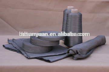 metal thread fabric for making tempered glass