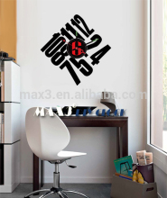 2016 atomic time wall sticker clock wholesale wall clock for wedding gift