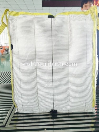 100% polypropylene conductive pp woven big bag, FIBC, jumbo bag ton bagfor talcum powder low price by manufactuer in Hebei