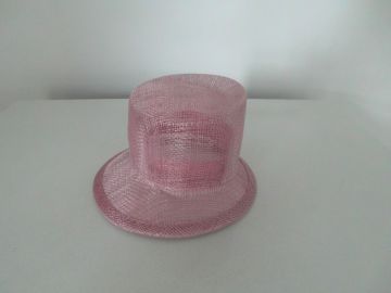 Unequal Crown Church Sinamay Mini Hat , Hard Ladies Fascinator Sinamay Base