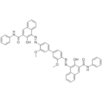 4,4 &#39;- [(3,3&#39;-dimetoxi [1,1&#39;-bifenil] -4,4&#39;-diil) bis (azo)] bis [3-hidroxi-N-fenilnaftaleno-2-carboxamida] CAS 10127 -03-4