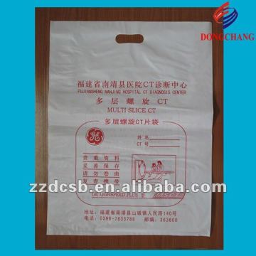 HDPE die cut shopping plastic bag