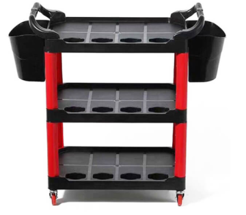 hanging plate Three-layer tool car polishing and beauty tools shelving cart available car