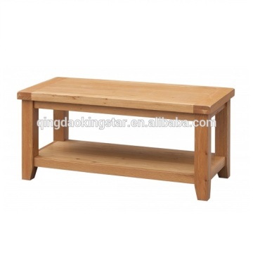 solid oak coffee table