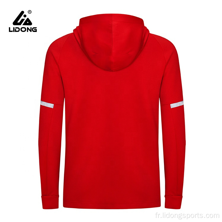 Logo personnalisé Unisexe Sports Full Zip Up Hoodie