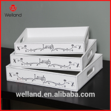 decorative storage tray with Laugh letters