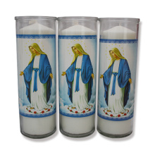 7 days candle Religious candles glass jar