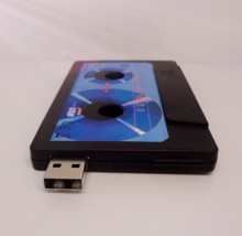 CaraUSB custom USB Flash memory emulation music tape plastic ABS usb disk print Logo gifts