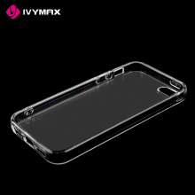 For iphone 5s soft TPU case crystal transparent slim shockproof phone case