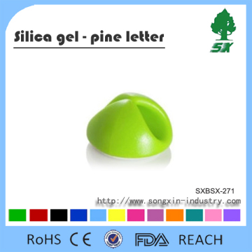 Silicone Adhesive Back USB Cable Organizer Stand Cable Clip