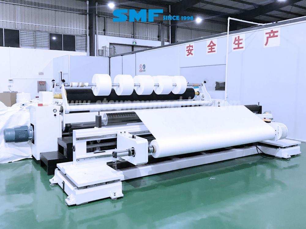 Fask mask nonwoven material slitter rewinder