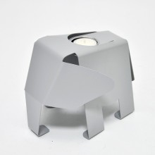 Adorable Design Elephant Shaped Modern Silver Decorative Candle