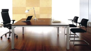 Wooden rectangular office discussion table