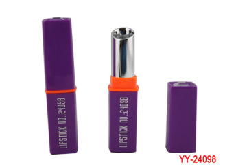 Square Beauty Girl Purple Lipstick Container