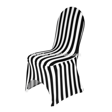 striped stretch spandex chair cover