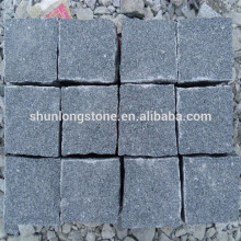 dark grey granite cube stone,grey paving stone,outdoor stone