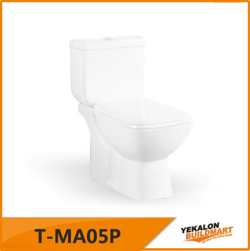 two piece washing down wc toilet produced in Guangdong China