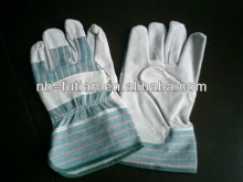 safety leather working gloves/cow split leather work glove