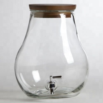 glass drink water beverage dispenser with tap