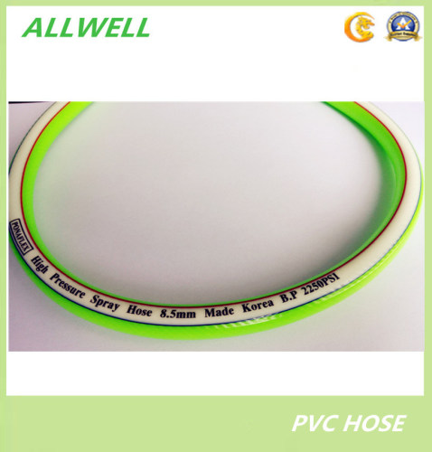 Green PVC Plastic High Pressure Reinforced Air Spray Hose Pipe