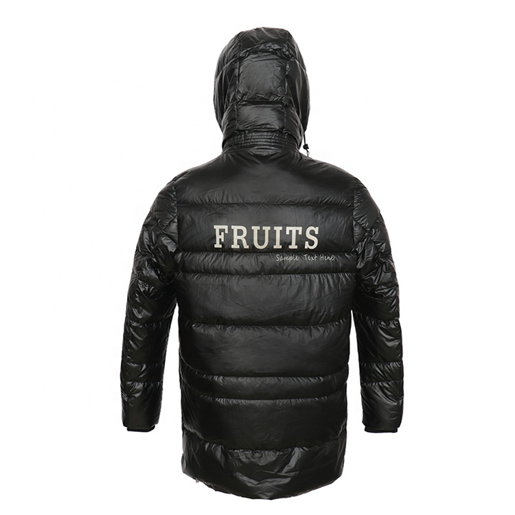 Winter hooded down jackets