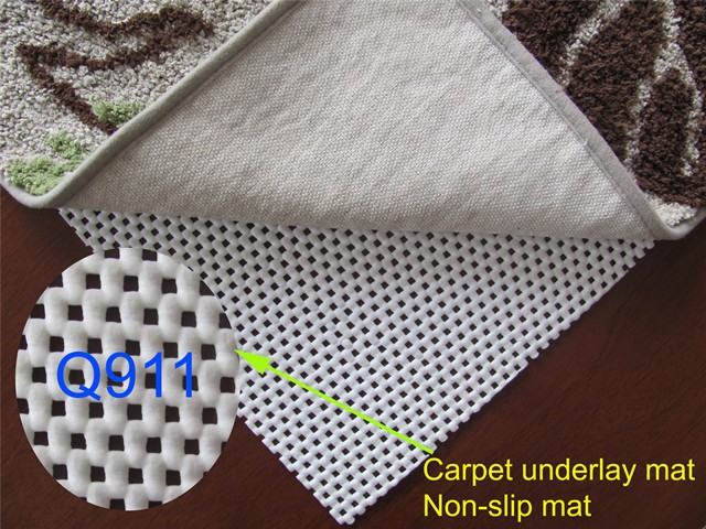 PVC foam anti slip rug underlay