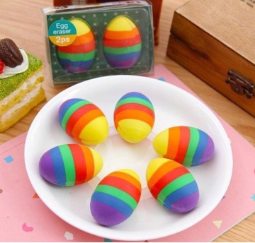 COLORFUL RAINBOW EGG ERASER-0